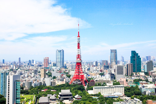東京タワー／世界貿易センタービルから